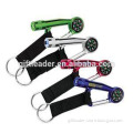 LED Carabiner Torch with Compass Keyring